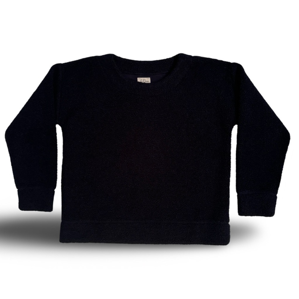 J. Crew Vintage Fleece Sherpa Sweatshirt Navy Size XS